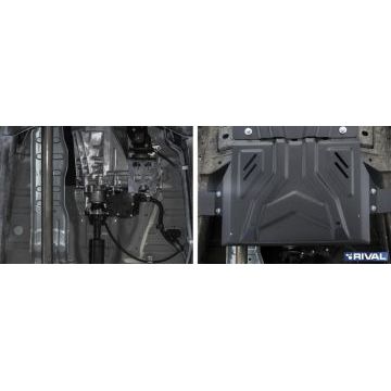 Защита РК Rival сталь 2 мм для Mitsubishi Pajero Sport, V - 3.0; 2.4d 2016-