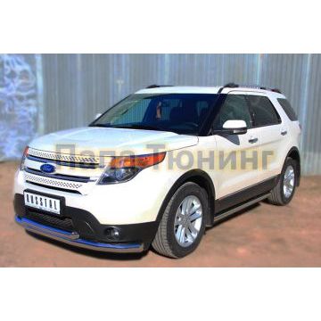 Пороги труба d57 вариант 1 РусСталь для Ford Explorer 2011-2015