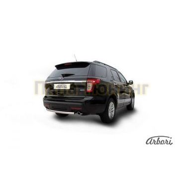 Защита заднего бампера 57 мм Slitkoff для Ford Explorer 2011-