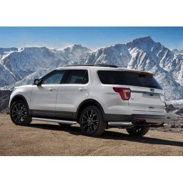 Защита задняя уголки 76 мм Rival для Ford Explorer 2015-