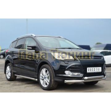 Пороги труба d57 вариант 1 РусСталь для Ford Kuga 2013-