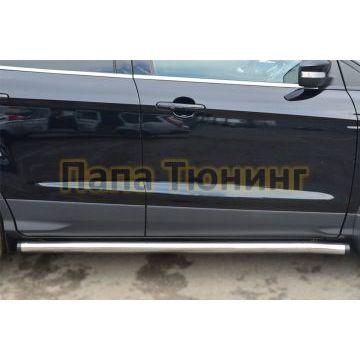 Пороги труба d57 вариант 2 РусСталь для Ford Kuga 2013-