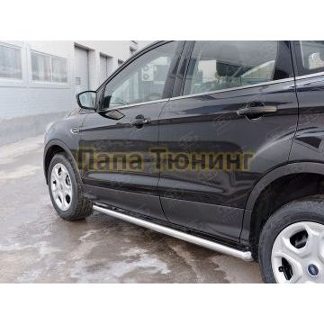 Пороги труба d57 вариант 1 РусСталь для Ford Kuga 2016-