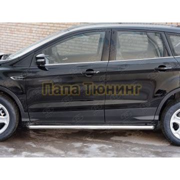 Пороги труба d57 вариант 1 РусСталь для Ford Kuga 2016-