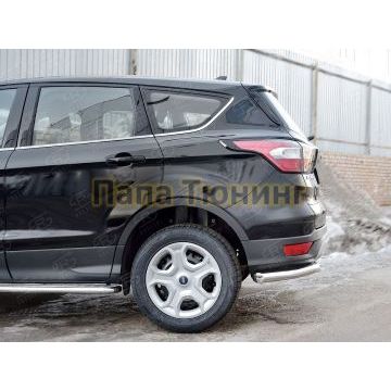 Защита задняя уголки d57 РусСталь для Ford Kuga 2016-