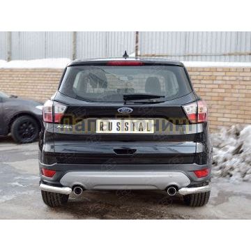 Защита задняя уголки d57 РусСталь для Ford Kuga 2016-