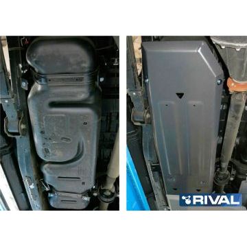 Защита топливного бака Rival для 2,2D алюминий 6 мм для Ford Ranger 2012-2015