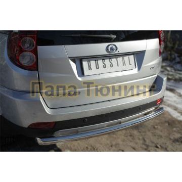 Защита заднего бампера d57 дуга РусСталь для Great Wall Hover H3 2014-