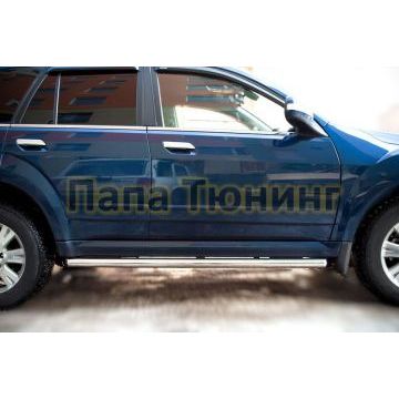 Пороги труба d57 вариант 1 РусСталь для Great Wall Hover H5 2011-2015