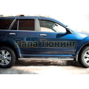 Пороги труба d57 вариант 2 РусСталь для Great Wall Hover H5 2011-2015