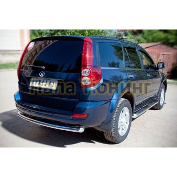 Защита заднего бампера d57 РусСталь для Great Wall Hover H5 2011-2015
