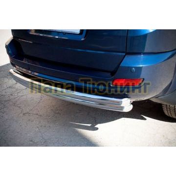 Защита заднего бампера двойная d57-d57 РусСталь для Great Wall Hover H5 2011-2015