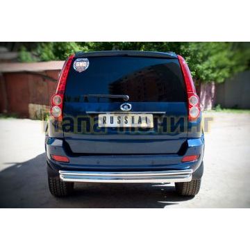 Защита заднего бампера двойная d76-d42 РусСталь для Great Wall Hover H5 2011-2015
