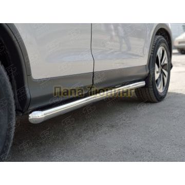 Пороги труба d57 вариант 1 РусСталь для Honda CR-V 2015-2017