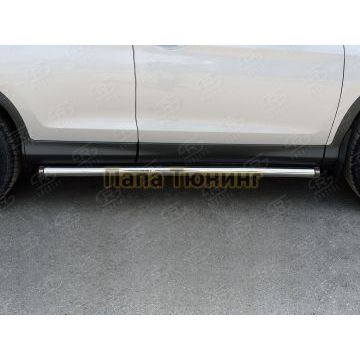 Пороги труба d57 вариант 2 РусСталь для Honda CR-V 2015-2017