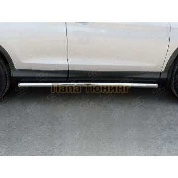 Пороги труба d57 вариант 3 РусСталь для Honda CR-V 2015-2017