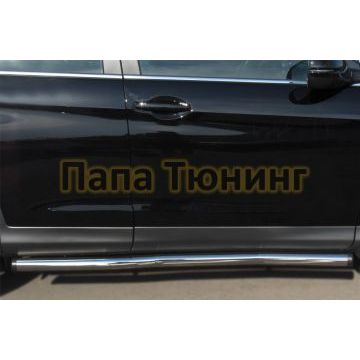 Пороги труба d57 вариант 2 РусСталь для Honda CR-V 2012-2015