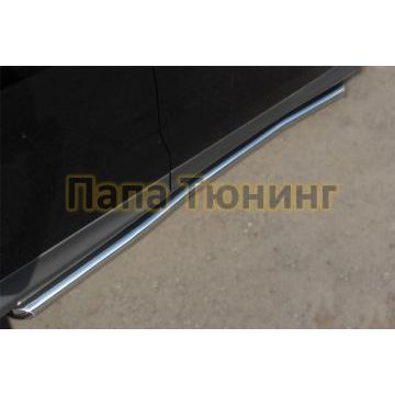 Пороги труба d57 вариант 1 РусСталь для Honda CR-V 2012-2015