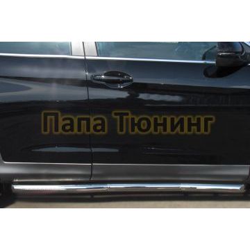 Пороги труба d57 вариант 1 РусСталь для Honda CR-V 2012-2015