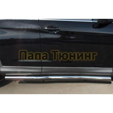 Пороги труба d57 вариант 3 РусСталь для Honda CR-V 2012-2015