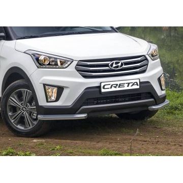 Защита передняя уголки 57 мм Rival для Hyundai Creta 2016-