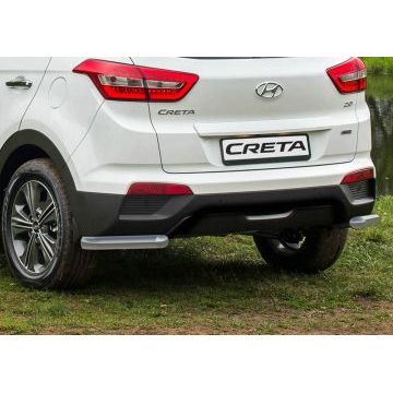 Защита задняя уголки 57 мм Rival для Hyundai Creta 2016-2021