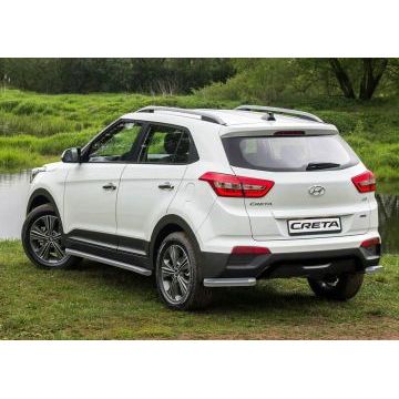 Защита задняя уголки 57 мм Rival для Hyundai Creta 2016-2021
