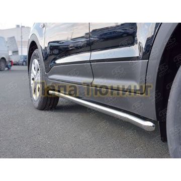 Пороги труба d42 вариант 1 РусСталь для Hyundai Creta 2016-2021