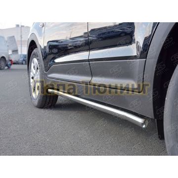 Пороги труба d42 вариант 3 РусСталь для Hyundai Creta 2016-2021