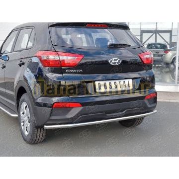 Защита заднего бампера d42 РусСталь для Hyundai Creta 2016-2021