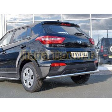 Защита заднего бампера d57 РусСталь для Hyundai Creta 2016-2021