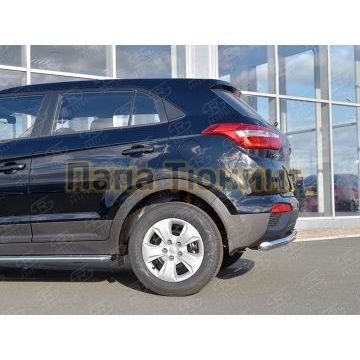 Защита заднего бампера d57 РусСталь для Hyundai Creta 2016-2021