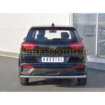 Защита заднего бампера d57 РусСталь для Hyundai Creta 2016-2021