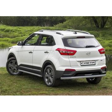 Защита заднего бампера 57 мм Rival для Hyundai Creta 2016-2021