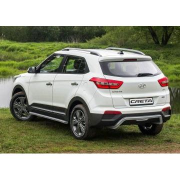 Защита заднего бампера скоба 57 мм Rival для Hyundai Creta 2016-2021