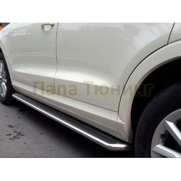 Пороги алюминиевые OEM Tuning для Audi Q3 2011-2018