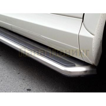 Пороги алюминиевые OEM Tuning для Audi Q3 2011-2018