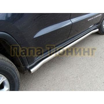 Пороги труба 60 мм ТСС для Jeep Grand Cherokee 2013- Пороги труба 60 мм ТСС для Jeep Grand Cherokee 2013-