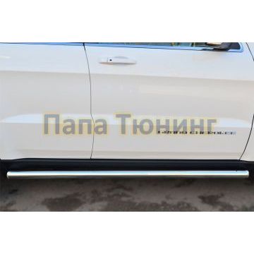 Защита штатных порогов d57 вариант 3 РусСталь для Jeep Grand Cherokee 2013-