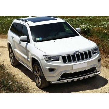 Защита штатных порогов 57 мм Rival для Jeep Grand Cherokee 2013-