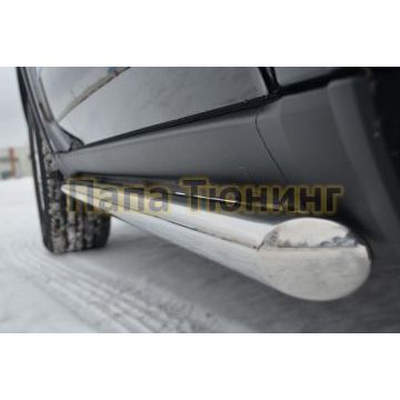 Пороги труба d57 вариант 1 РусСталь для Jeep Grand Cherokee 2010-2013
