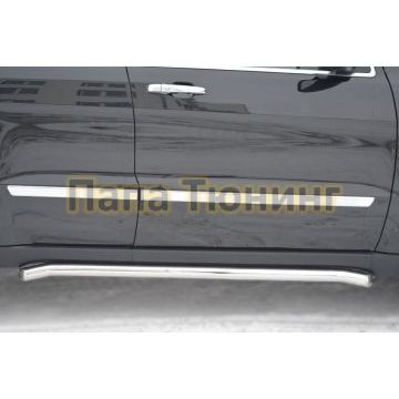 Защита штатных порогов d57 вариант 1 секции РусСталь для Jeep Grand Cherokee 2010-2013