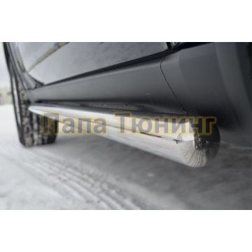 Защита штатных порогов d57 вариант 3 РусСталь для Jeep Grand Cherokee 2010-2013