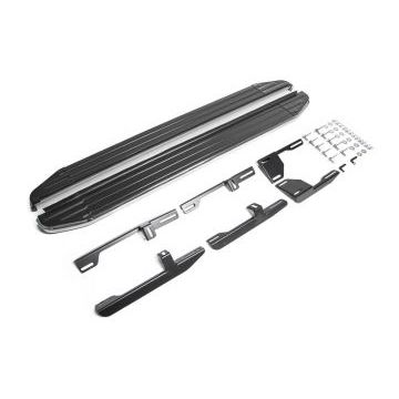 Пороги алюминиевые Rival Premium для Audi Q3 2011-2018