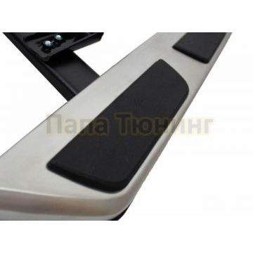 Пороги алюминиевые вариант 2 OEM Tuning для Audi Q3 2011-2018