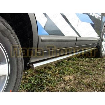 Пороги труба 60 мм ТСС для Kia Sorento 2009-2012 Пороги труба 60 мм ТСС для Kia Sorento 2009-2012