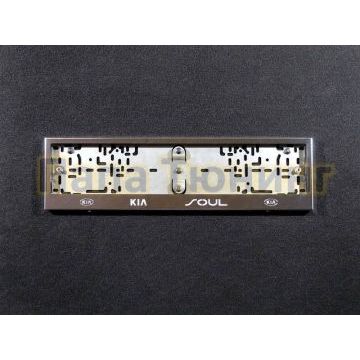 Рамка номерного знака Kia Soul (комплект) ТСС для Любые Рамка номерного знака Kia Soul (комплект) ТСС для Любые