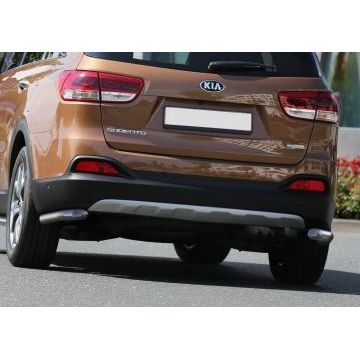 Защита задняя уголки 57 мм Rival для Kia Sorento Prime 2015-2017