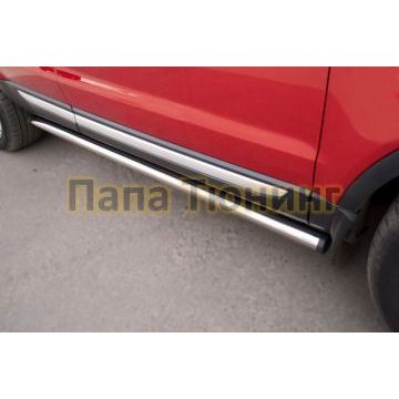 Пороги труба d57 вариант 2 РусСталь для Land Rover Evoque 2011-