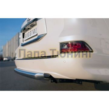 Защита заднего бампера d76 РусСталь для Lexus GX-460 2014-